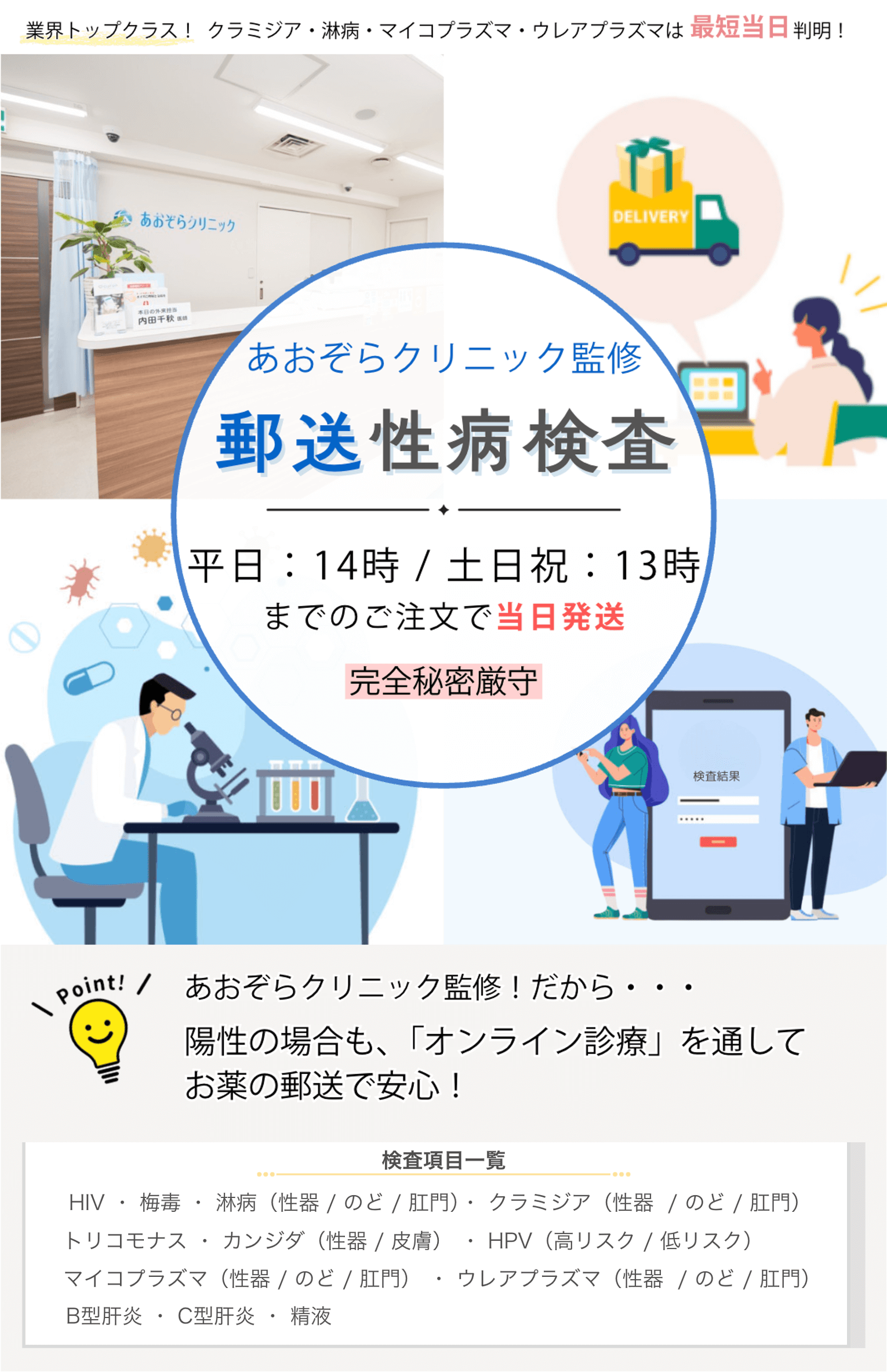性病検査キットのあおぞら研究所